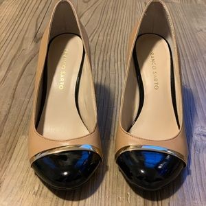 Franco sarto two-toned wedges size 7